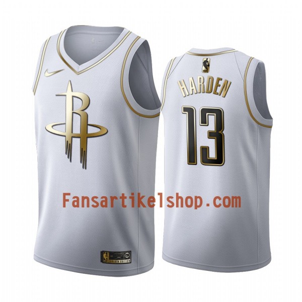 NBA Houston Rockets Trikot James Harden 13 Nike 2019-2020 Weiß Golden Edition Swingman - Herren NBA Houston Rockets Trikot James Harden 13 Nike 2019-2020 Weiß Golden Edition Swingman - Herren